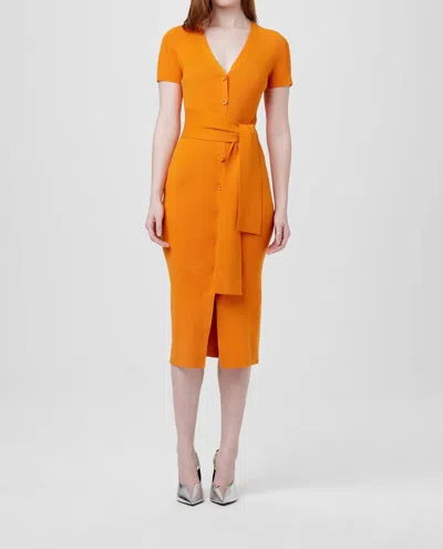Toccin Agnes Tie Front Dress In Mango