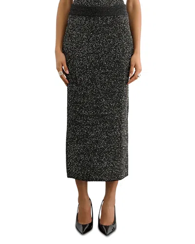 Toccin Alisha Bodycon Midi Skirt In Green