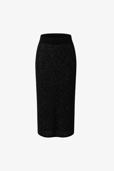 Toccin Alisha Midi Skirt In Oxblood