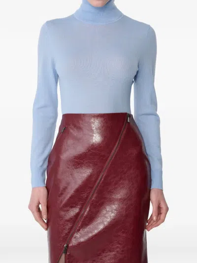 Toccin Alma Roll-neck Long-sleeve Sweater In Blue