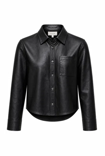 Toccin Arcadia Cropped Shirt In Black