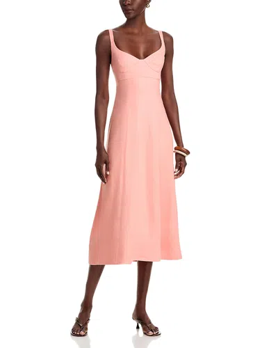 Toccin Arya Bustier Midi Dress In Pink
