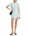 Toccin Asymmetric Skort In Iceblue