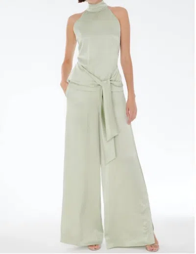Toccin Auggie Side Slit Pull On Pant In Mint In Green