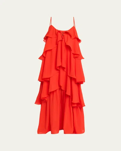 Toccin Agustina Tiered Maxi Dress In Multi