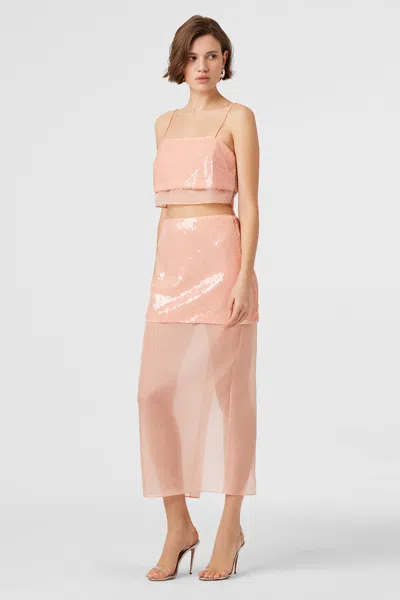 TOCCIN AURORA ORGANZA LAYERED SKIRT