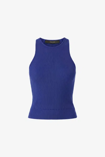 Toccin Avery Classic Racer Tank In Blue