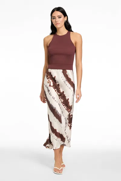 Toccin Avery Racer Tank In Burgundy