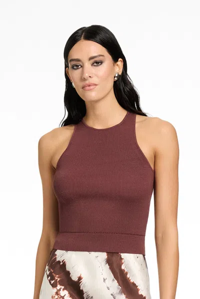 Toccin Avery Racer Tank In Brown