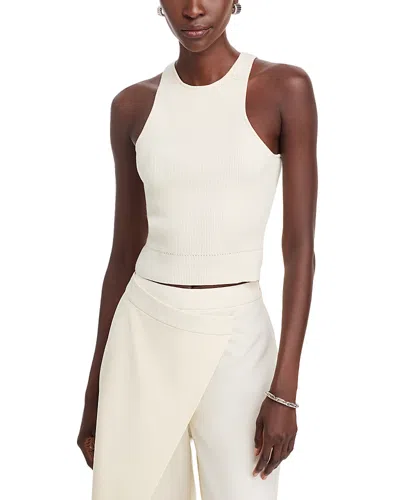 Toccin Avery Racer Tank In Ivory