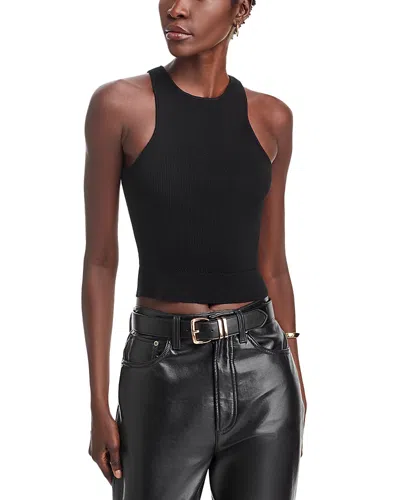 Toccin Estelle Crochet Racer Tank In Jet