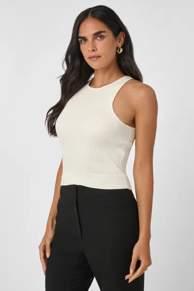 Toccin Avery Racer Tank - Pos In White
