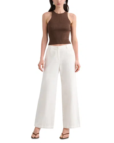Toccin Avery Racer Tank Top In Brown