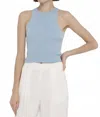 Toccin Avery Racer Tank Top In Soft Blue In Blue
