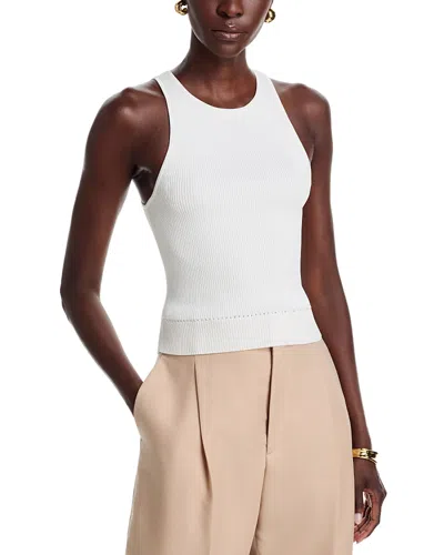 Toccin Avery Racer Tank Top In White