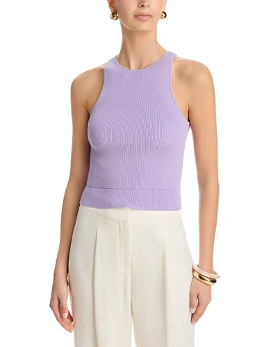 Toccin Avery Racer Tank Top In Purple