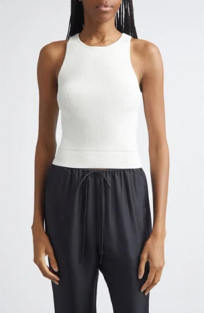Toccin Avery Racerback Tank In White