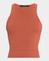 Toccin Avery Racerback Tank Top In Orange