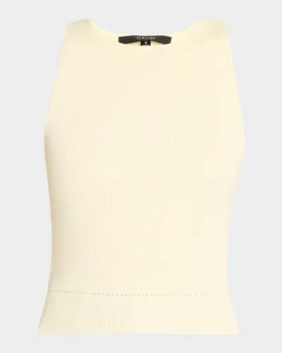 Toccin Avery Racerback Tank Top In Buttr