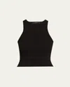 Toccin Estelle Crochet Racer Tank In Jet