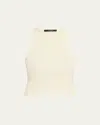 Toccin Regina Racerback Tank Top In Ivory
