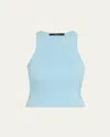 Toccin Avery Racerback Tank Top In Soft Blue