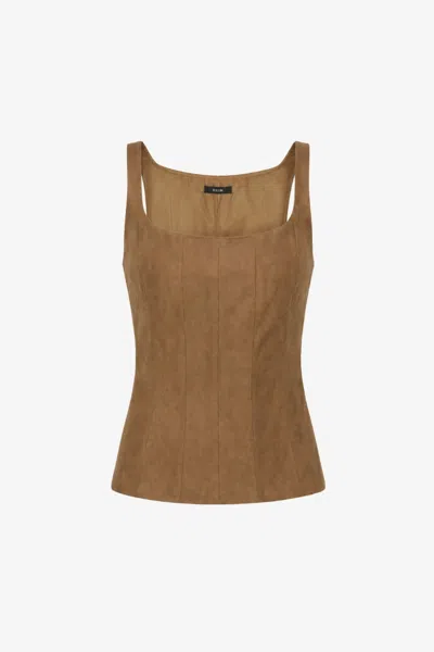 Toccin Bibi Sculpted Tank In Cedar