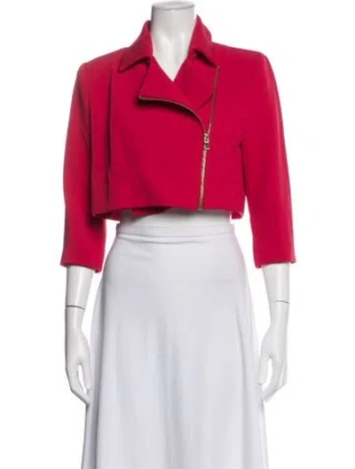 Pre-owned Toccin Biker Jacket In Red