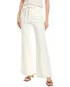 Toccin Birkin Denim Laced-up Flared Pant In White