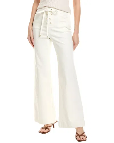 TOCCIN BIRKIN DENIM LACED-UP FLARED PANT