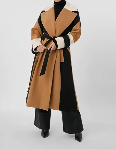 TOCCIN BRANDY COLORBLOCK TRENCH COAT IN MULTICOLOR