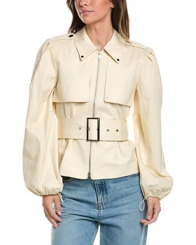 Toccin Brighton Zip Front Jacket In White