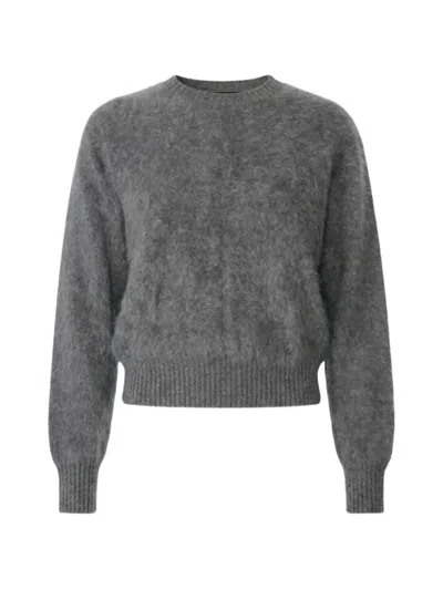 Toccin Brushed-knit Ribbed-trim Sweater In Gray
