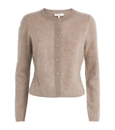Toccin Cashmere Mariah Cardigan In Brown