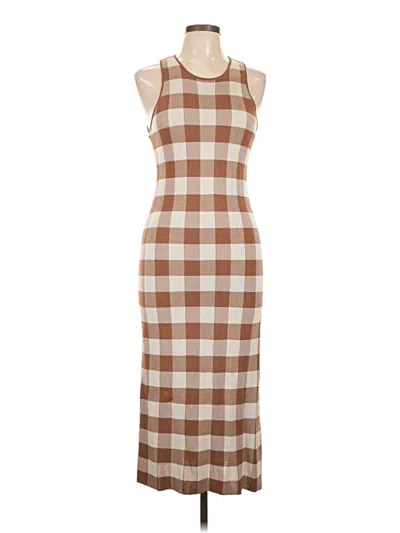Pre-owned Toccin Casual Dress In Brown