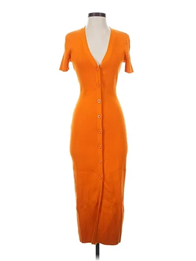 Pre-owned Toccin Casual Dress In Orange