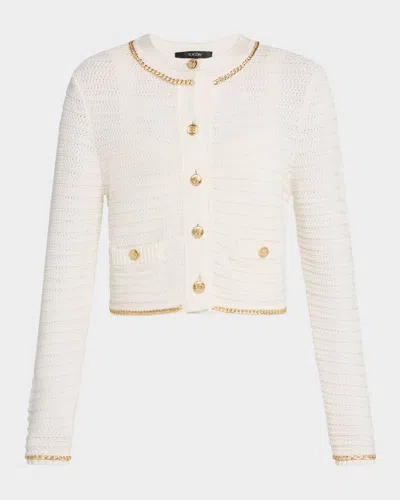 Toccin Cecilia Textured Cotton Knit Jacket