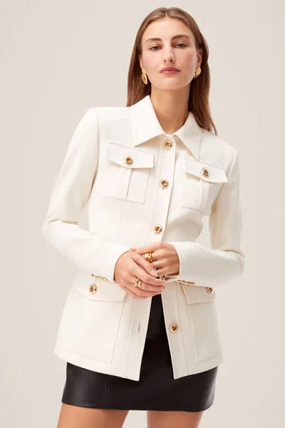 Toccin Charlie Safari Blazer In Neutral