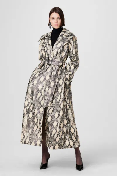TOCCIN CHLOE VEGAN LEATHER TRENCH COAT