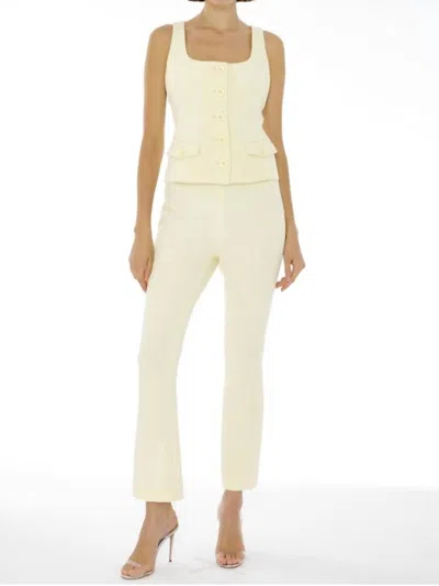 Toccin Claire Cigarette Pants In Butter In Gray