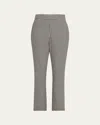 Toccin Claire Houndstooth Pants In Jet/ivory