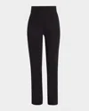Toccin Claire Ponte Cigarette Pants In Jet