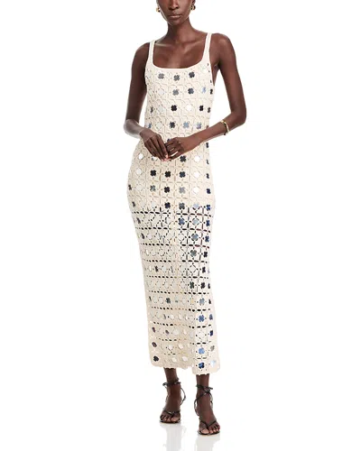 Toccin Clementine Mirror Crocheted Dress In White