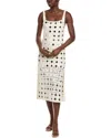 Toccin Clementine Mirror Crocheted Dress In White