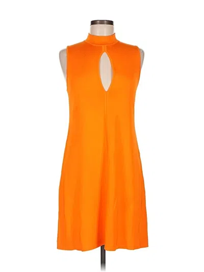 Toccin Cocktail Dress In Orange