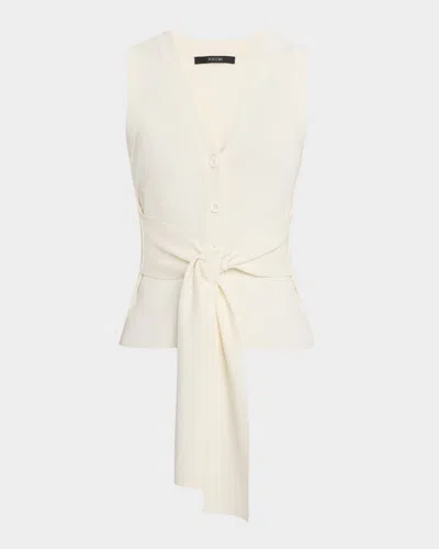 Toccin Collins Sleeveless Knit Tie-front Vest