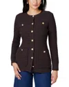 Toccin Constance Cardigan Jacket In Brown