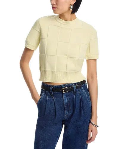 Toccin Cori Basketweave Sweater In Butter