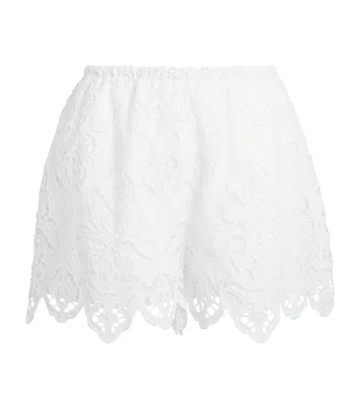 Toccin Cotton Broderie Anglaise Pavlina Shorts In White