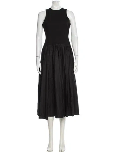 Pre-owned Toccin Crew Neck Long Dress In Black